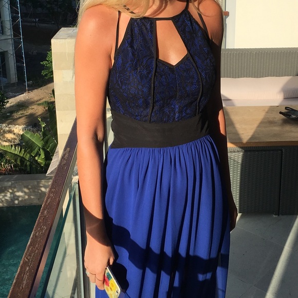 Gorgeous Royal Blue Maxi Dress - Picture 2 of 7